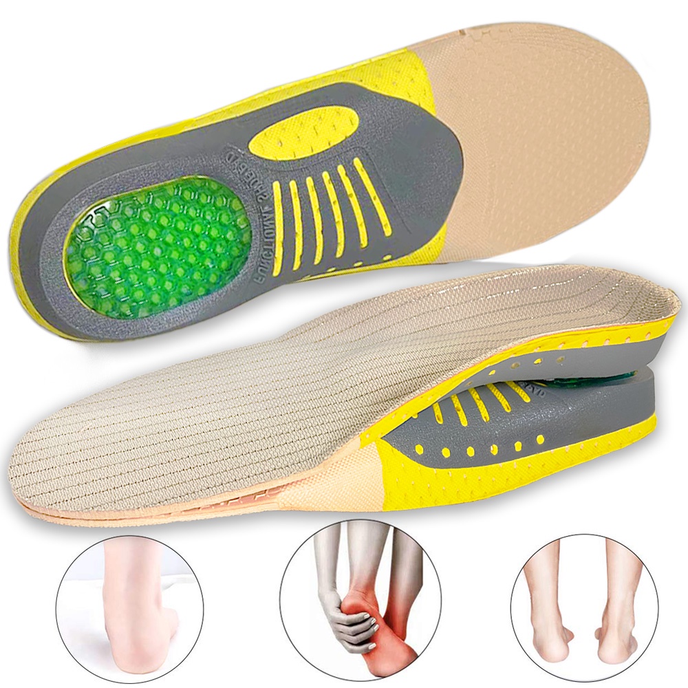 Orthopedic Insoles Orthotics Flat Foot Health Sole Pad For Shoes Insert ...