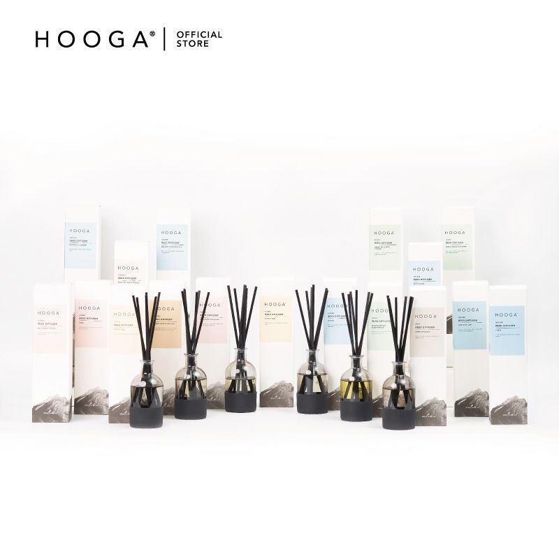 HOOGA Black Series Reed Diffuser(White Tea & Ginger) | Shopee Singapore