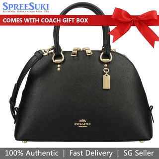 Coach 2553 Katy Satchel Crossgrain Leather Chalk