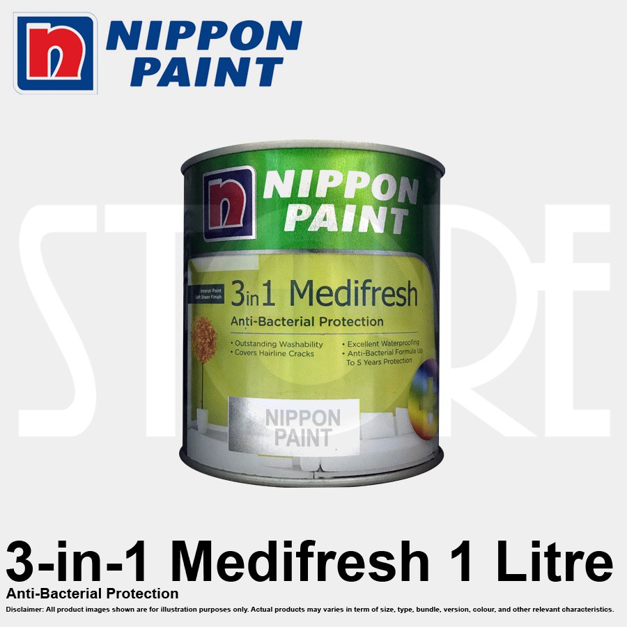 Nippon Paint 3in1 Medifresh 1 Litre Shopee Singapore