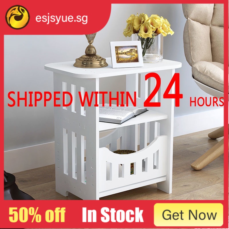 Bedside Table Locker Small Coffee Table Bathroom Shelf Rack Home Mini ...