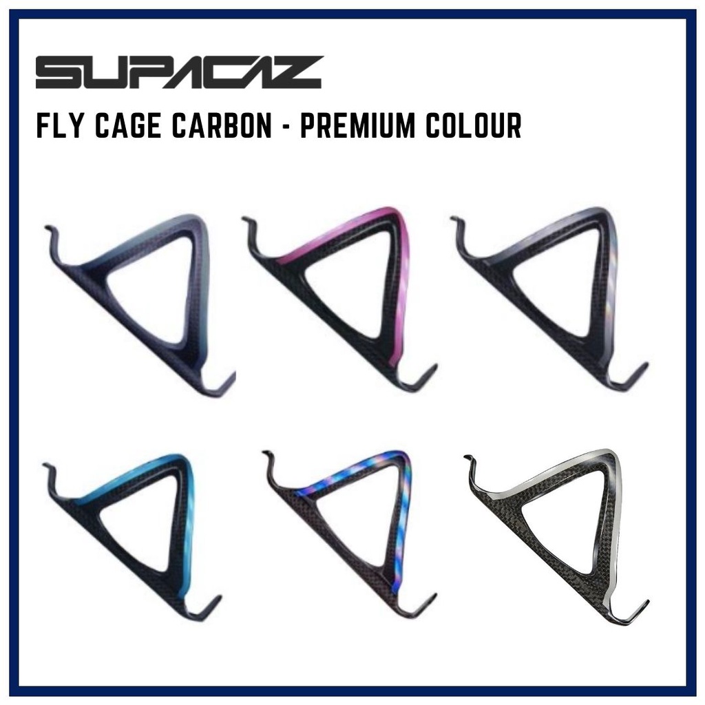 Supacaz Fly Cage Carbon Bottle Cage for Bicycle Bottle Holder for