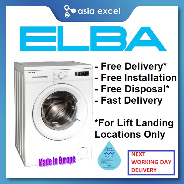 ELBA 7/8KG FRONT LOAD WASHING MACHINE [EWF1075VT/EWF1077A/EWF80120VT