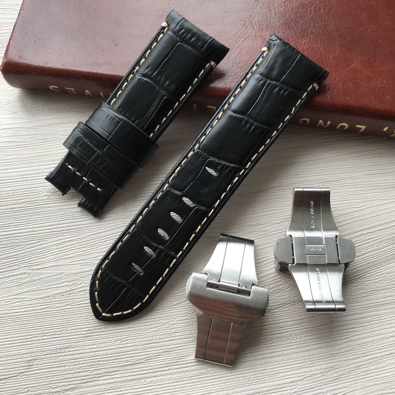 Suitable for Panerai strap leather butterfly buckle strap PAM111