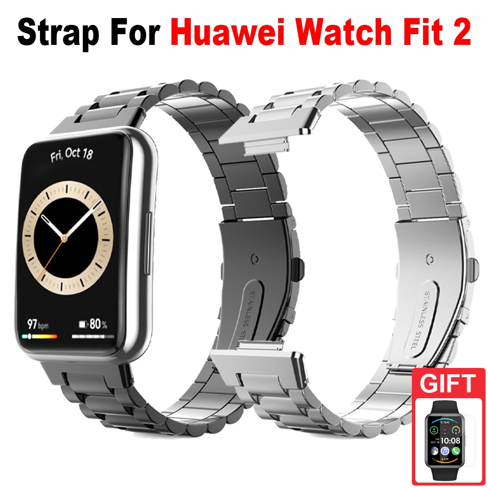 Stainless Steel Strap Band Metal Bracelet Accessories for Huawei Watch Fit 2 3 Huawei Watch Fit Special Edition
