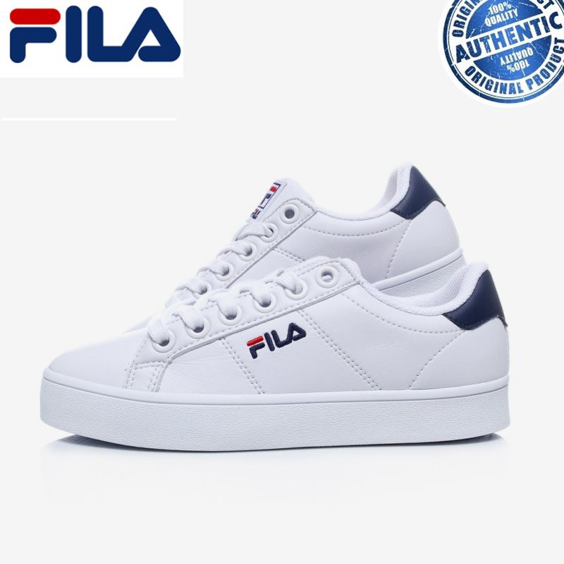 White and gold fila on sale trainers