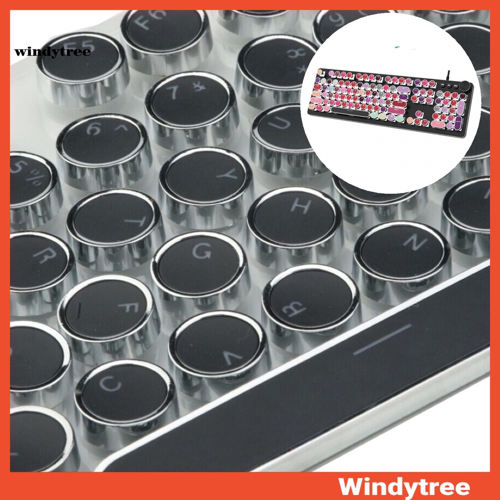 [W&T] 104Pcs/Set PBT Universal Round Key Cap Keycaps for Cherry MX ...