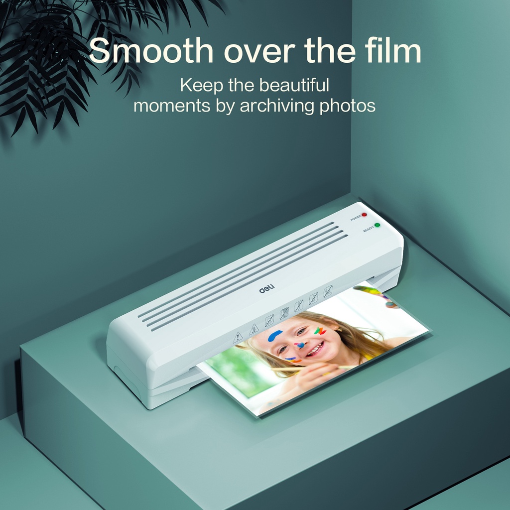 Deli Laminator Machine / Mesin Laminating A3 A4 Kebisingan Rendah Laminasi Panas/Dingin E1437X - Gambar 3