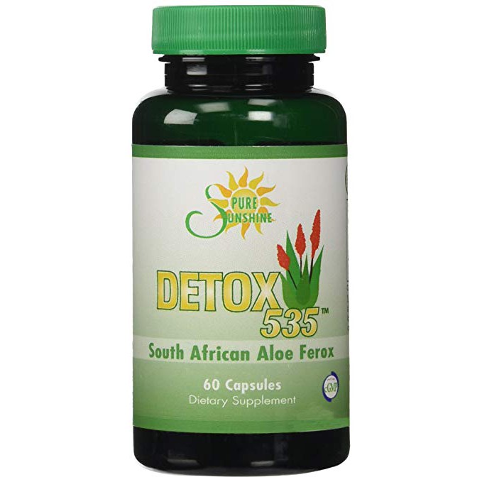 DETOX 535 South African Cape Aloe Ferox Pills Natural Laxative 60