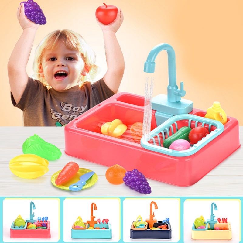 [SG]19Pcs/set Children Electric Dishwasher Toy Set Simulation ...