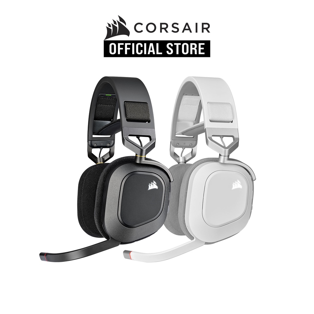 CORSAIR HS80 RGB WIRELESS Premium Gaming Headset with Spatial