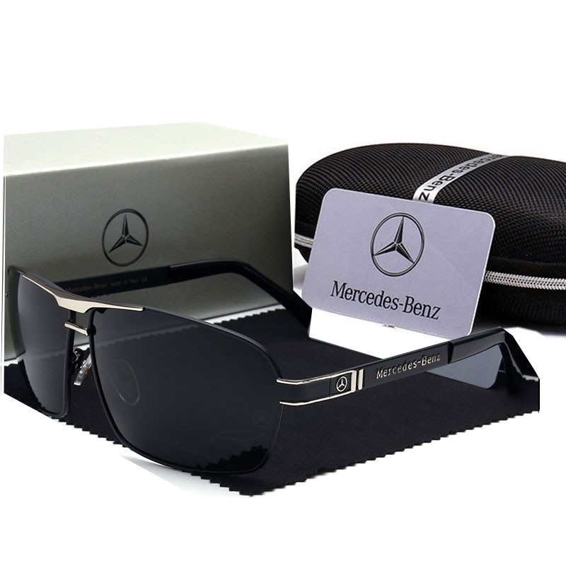 2021 Modern Polarized MercedesBenz Square Sunglasses uv400 Light