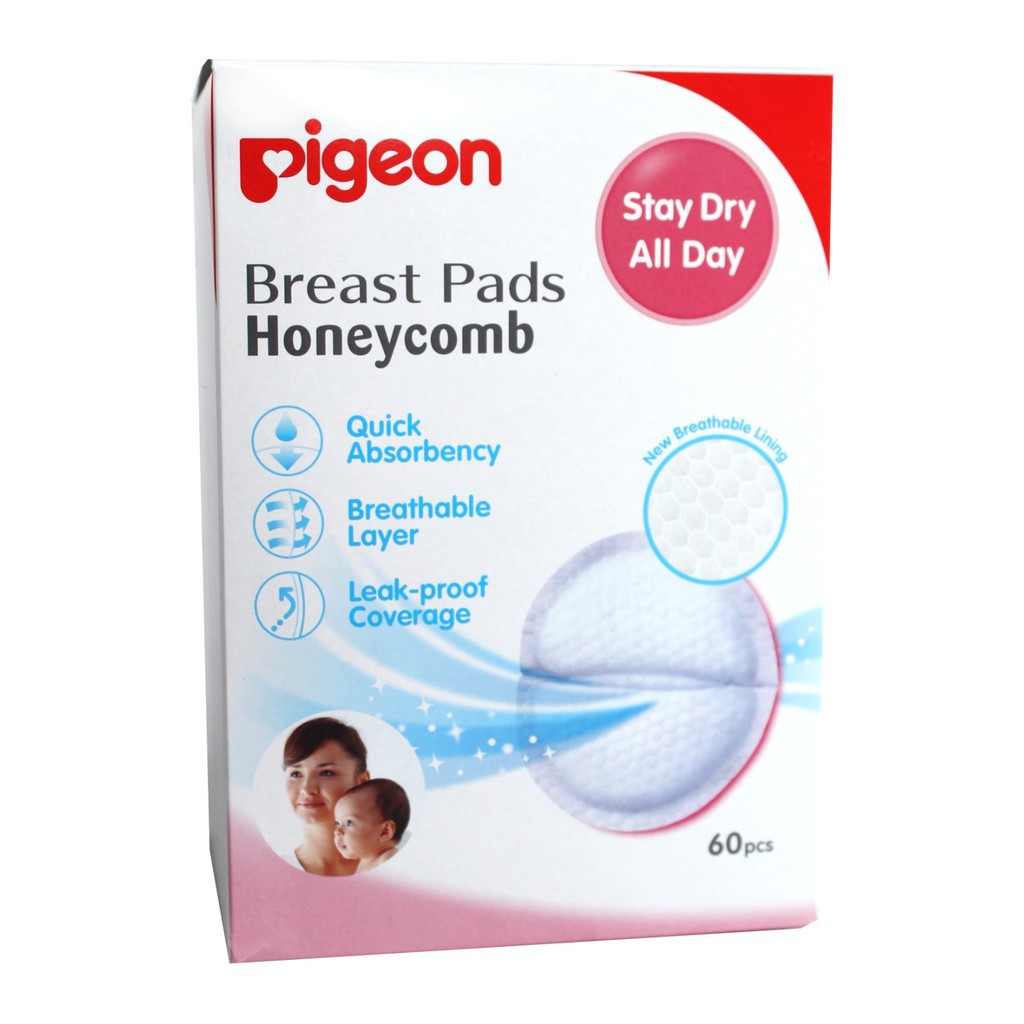 Pigeon Breast Milk Pads Honeycomb Quick Absorbency Breathable Layer Leak  Proof