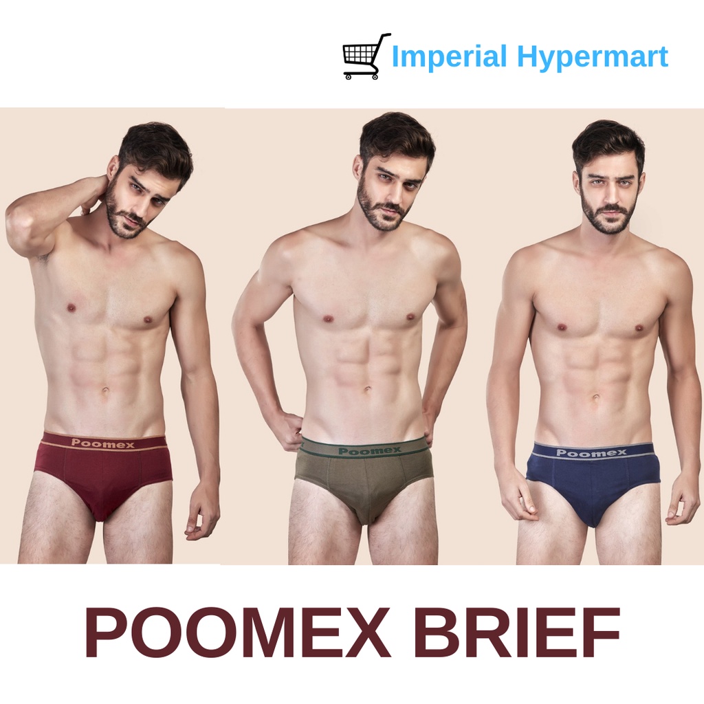 Bundle Deal] Poomex Men's Brief/ Underwear - 85/90cm