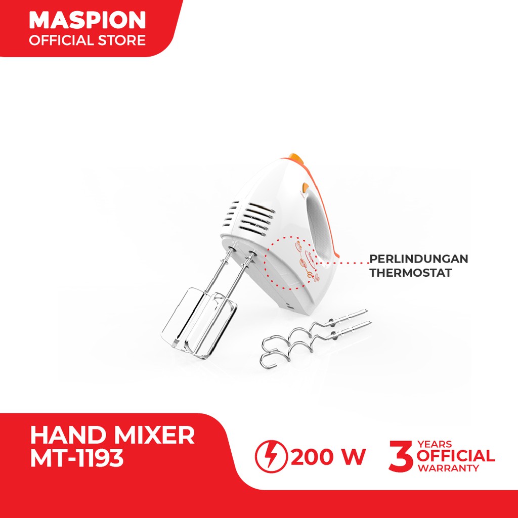 Maspion Electric Hand Mixer Pencampur Elektrik MT-1193 - Gambar 3