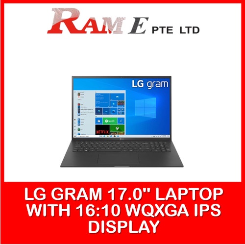 LG gram 17.0 Inch Laptop with 16:10 WQXGA IPS Display i7 Processor and Thunderbolt™