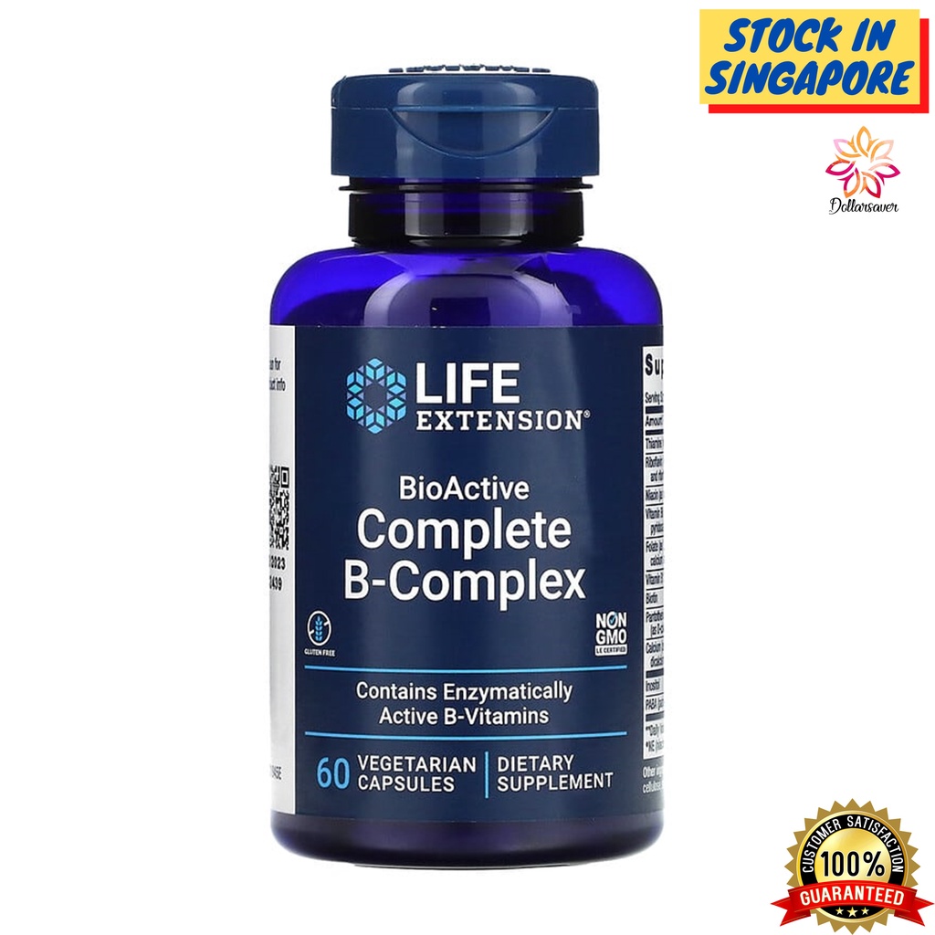 Life Extension BioActive Complete B Complex 60 Caps | Shopee Singapore