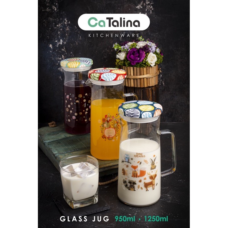CaTalina Teko Pitcher Jug Kaca Glass Borosilicate