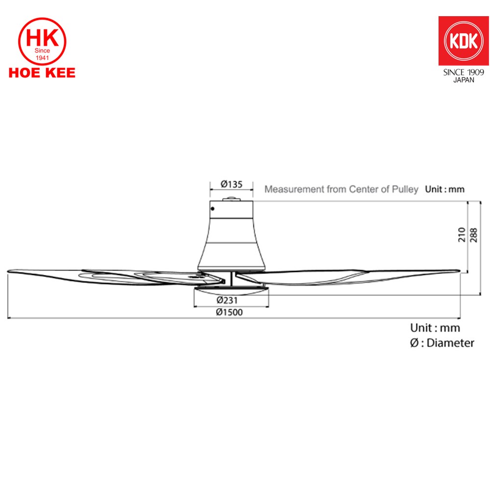 KDK T60AW DC 60