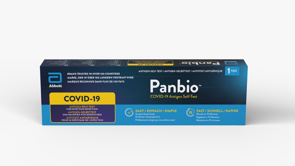 Abbott Panbio™ COVID19 Ag Self Test 1 Test (COVID ART Test Kit