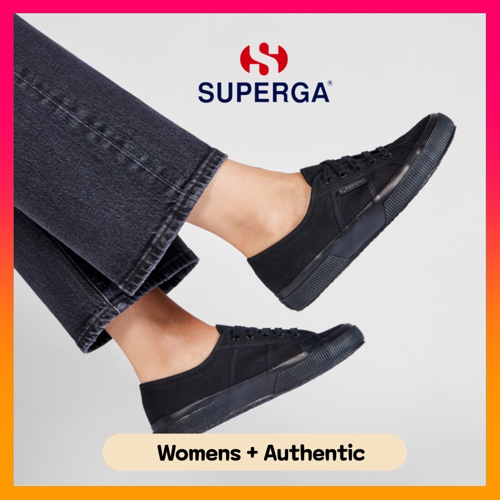 Superga 275 black sales and white