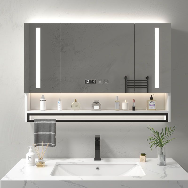 Smart Bathroom Mirror with Light Defogging Bathroom Toilet