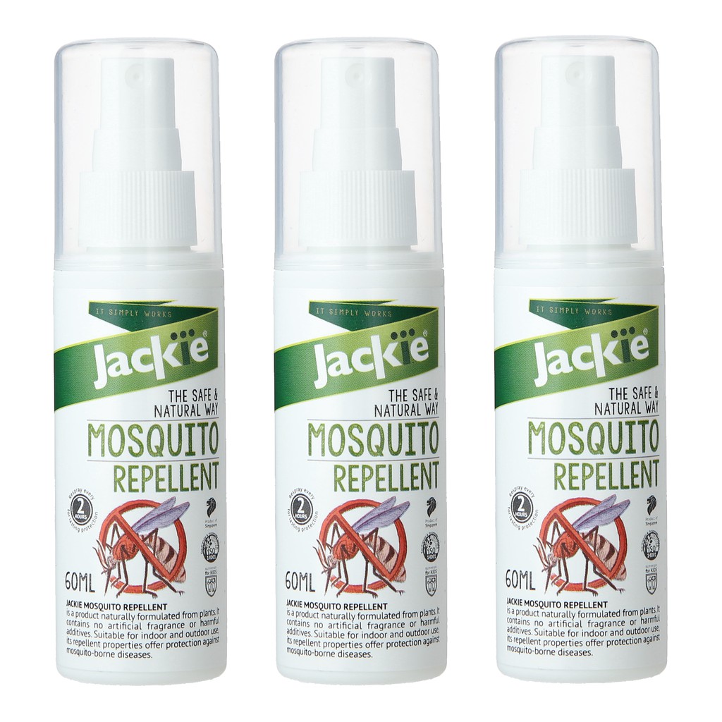 Jackie Mosquito Repellent Spray 60ml using Natural Ingredients Shopee Singapore