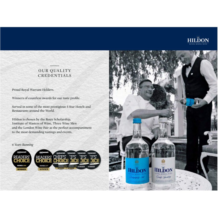 Hildon Natural Mineral Water 750ml Glass (Sparkling) | Shopee Singapore
