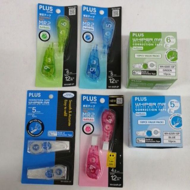 Plus correction tape refill WHIPER MR MR2 width 5mm / 4.2mm / 6mm