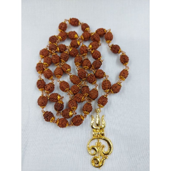 Rudraksha 54 Gold cap with Locket Shopee Singapore