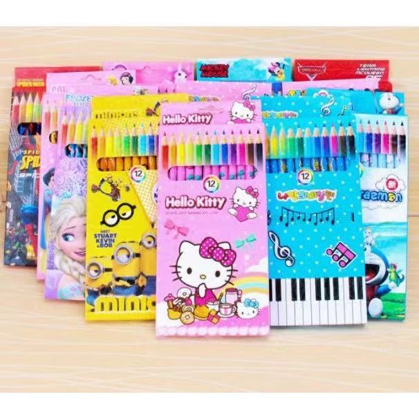 Kids Colour Pencil 12PCS Colour Pencils Children Birthday Party Goodie Bag Children Gift