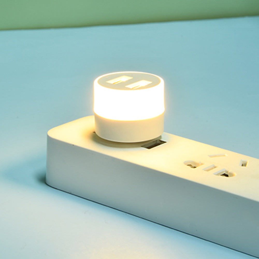 LED Night Light with 2 USB Ports Mini LED Light for Bedroom Nursery ...