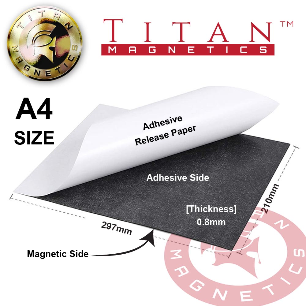 A4 Size Adhesive Sheet 0.8mm Thick 1 pcs, DIY Fridge