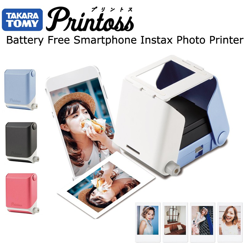 Printoss Smartphone Instax Mini Instant Film Photo Printer Battery