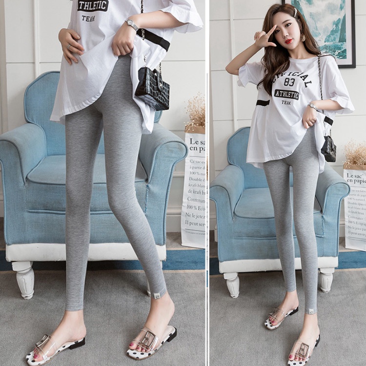 Seluar Legging Mengandung Plus Size Maternity Pregnant Women Work Soft Long  Pant 100% Cotton Legging