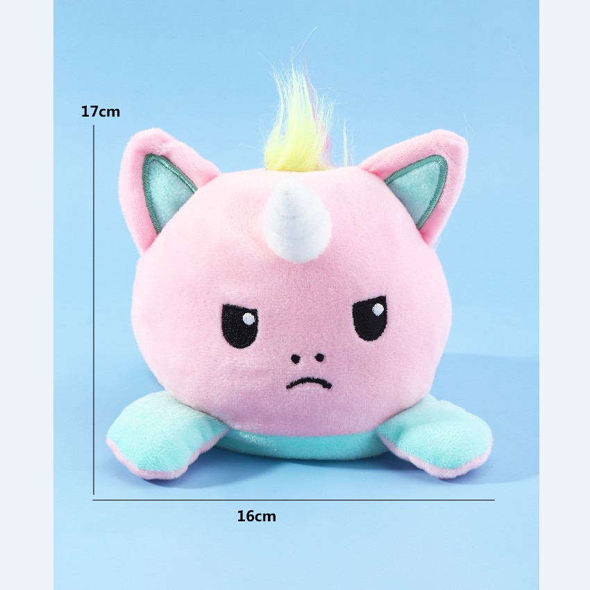 Reversible Unicorn Cat Gato Kids Soft Gift Plushie octopus Plush