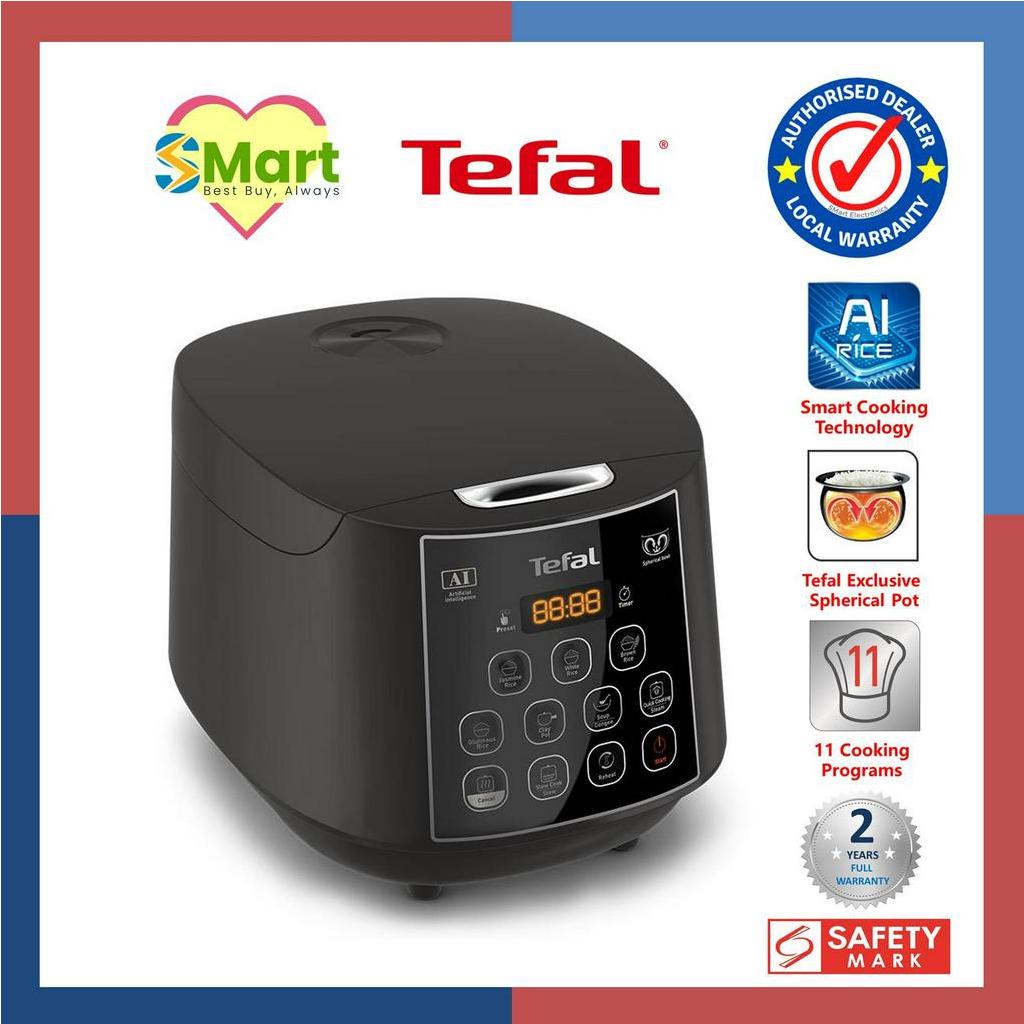 Tefal 1 8l Easy Rice Plus Fuzzy Logic Rice Cooker Rk736b Shopee