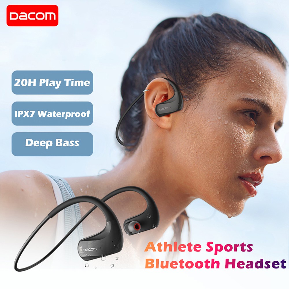 Dacom Athlete Wireless Headphones Sports IPX7 Waterproof Bluetooth