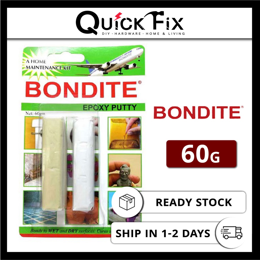 QuickFix Bondite Epoxy Putty Adhensive 60g | Shopee Singapore