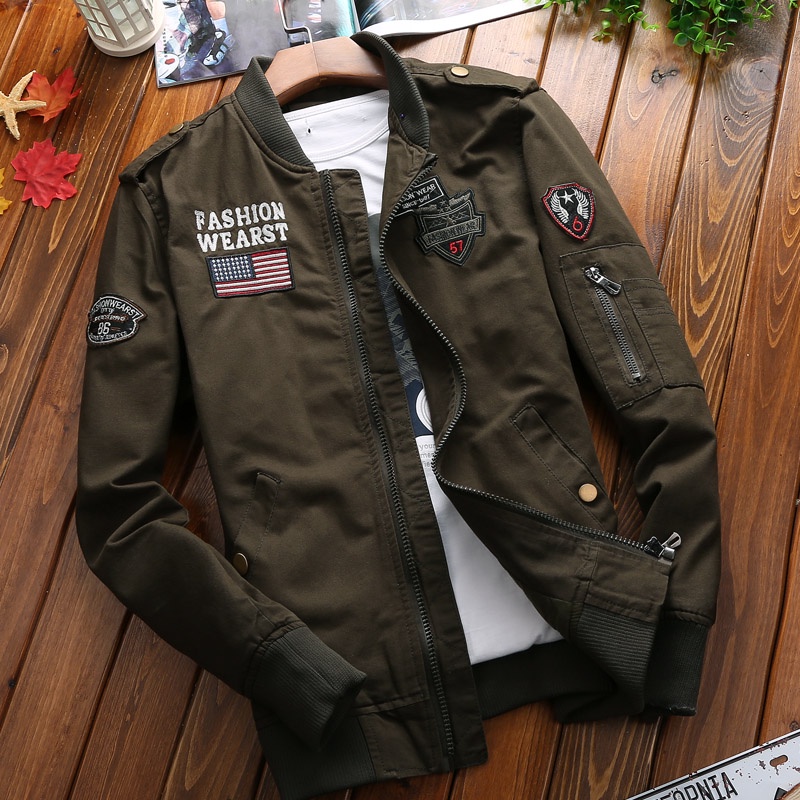 Mens jacket army on sale green