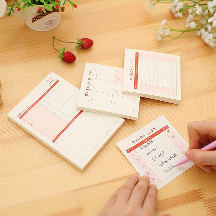 Stick Note Checklist, Weekly Plan, Monthly Plan (Small) | Shopee Singapore
