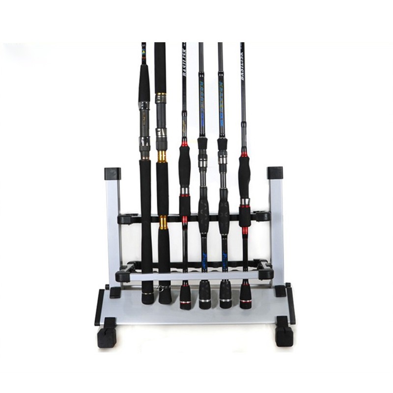 GMSHOP 12 Hole Aluminum Alloy Fishing Tackle Rod Fishing Rod Holder ...