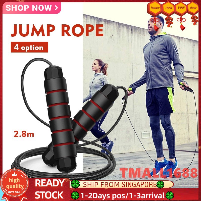 [✅SG Ready Stock] TMALL1688 Weight bearing Jump Rope Skipping Rope Adjustable Sport Lose Weight