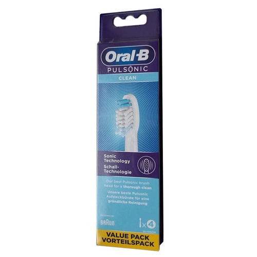 OralB Pulsonic Clean Replacement Electric Toothbrush Heads Pack of 4 SR32C4 Shopee Singapore