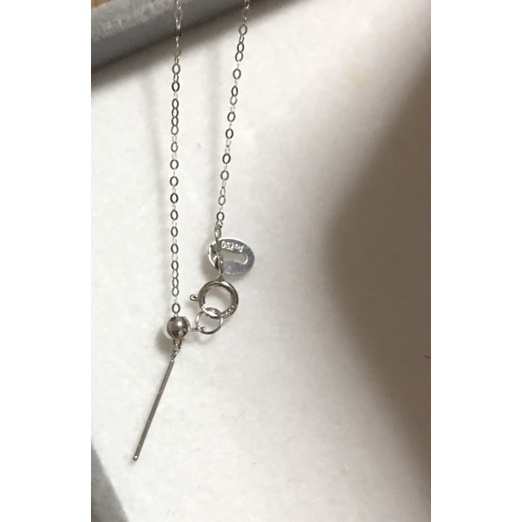 Authentic 18K Gold Necklace Female AU750 Adjustable Needle O