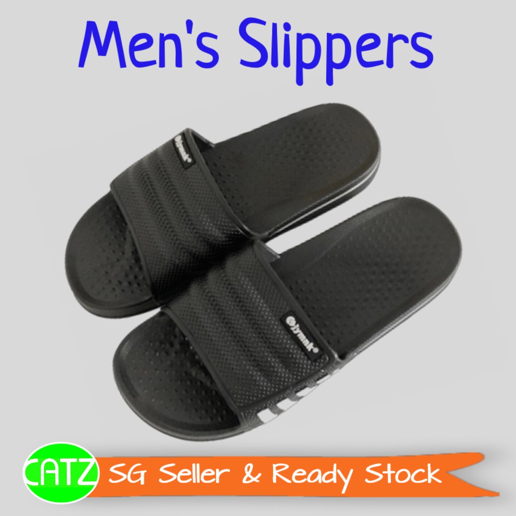 SG SELLER Men s Slippers Slides Peep Toe Sandal Casual Fashion Indoor Outdoor Footwear Anti Slip EVA Shopee Singapore