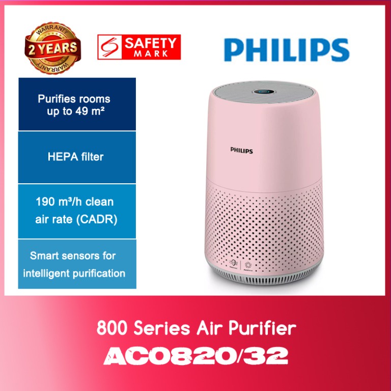 philips 800 series air purifier pink ac0820 32