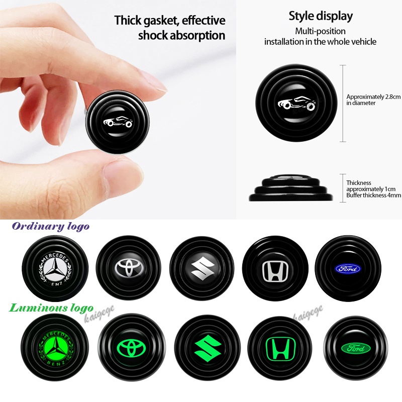 1Pc Universal Car Door Shock Absorbing Gasket For Car Trunk Sound Insulation Pad Shockproof Thickening Cushion Stickers