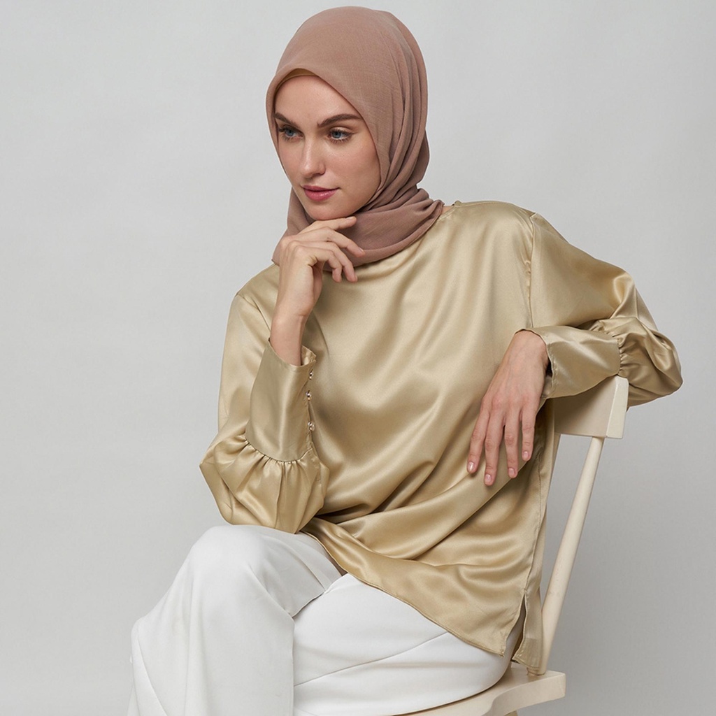 Monellina 601197 Blouse Wanita Lengan Panjang - Gambar 2