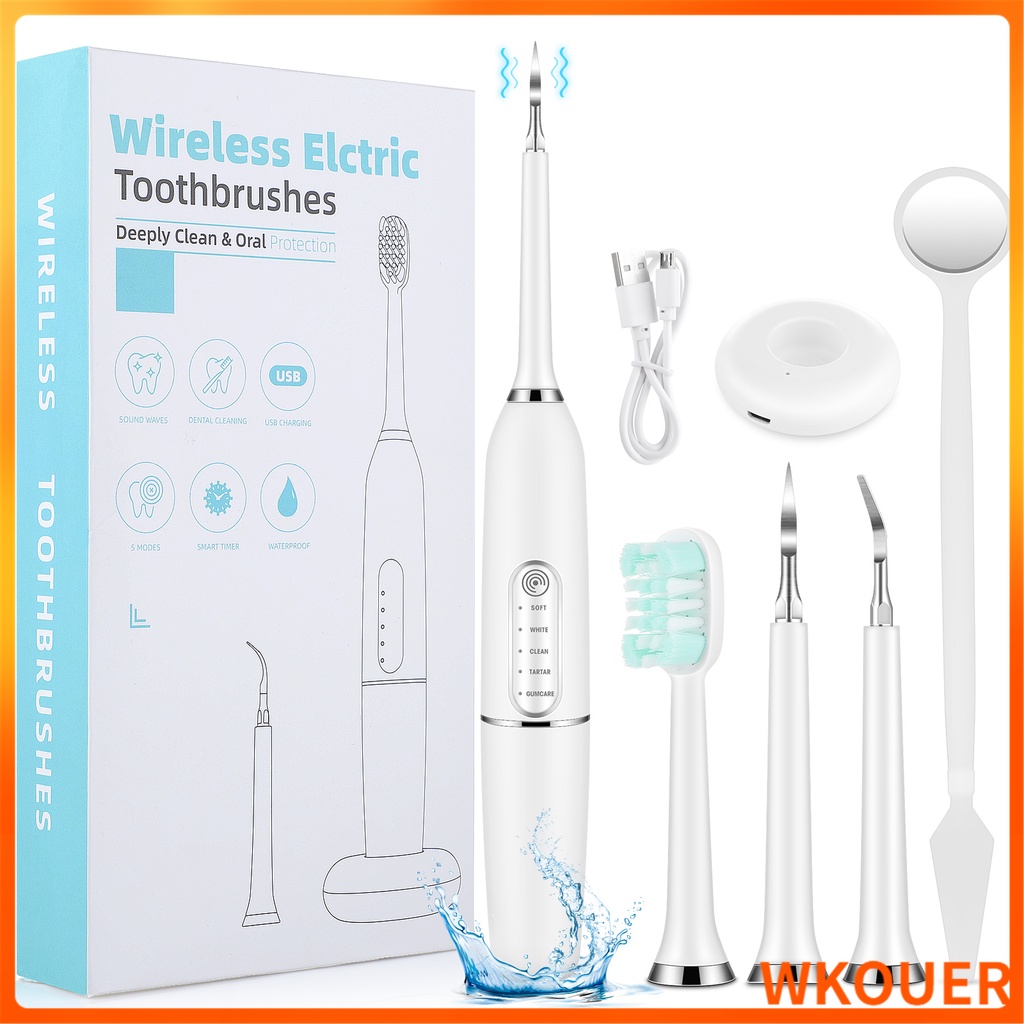 Electric Ultrasonic Sonic Dental Scaler USB Toothbrush Tooth Cleaner ...